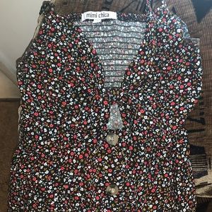 floral mini dress
